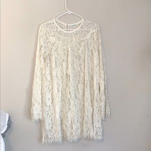 Super cute cream-of white lace dress. Large